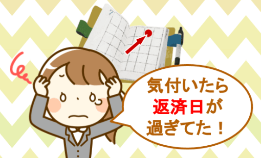返済日が過ぎてあせる女性