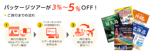 オリコパッケージツアー割引サービス