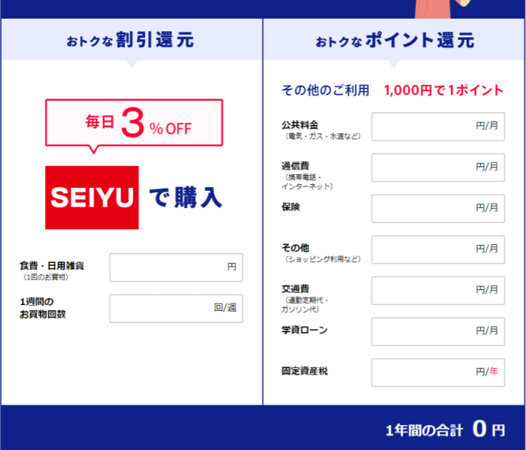 家計の節約達人計算システム