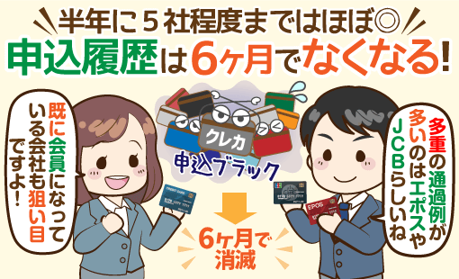 多重 申し込み でも 通る クレジット カード