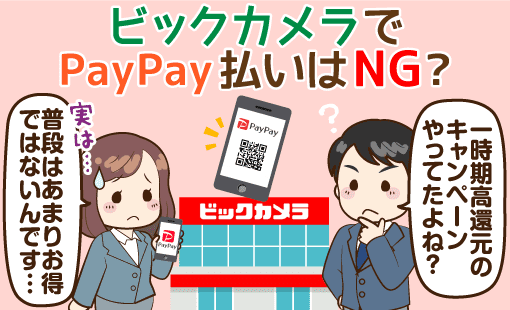 ビックカメラでのpaypay還元率は 現金以下 ペイペイ以外のおすすめ支払い方法3選