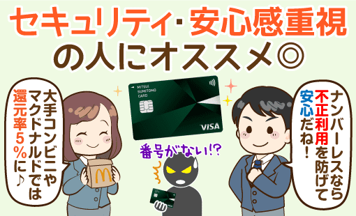 カード ナンバー レス